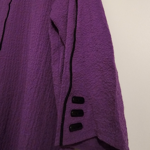Ali Miles Purple Women's Tunic sz medium - Picture 4 of 7